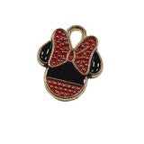 15pcs Mouse Charms Enamel Pendants for DIY Jewelry Making