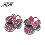 15pcs Mouse Charms Enamel Pendants for DIY Jewelry Making