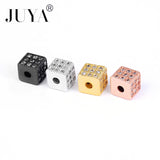 5 Pcs 6mm Copper Cube Beads for Jewelry Making