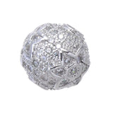 5 Pcs 10mm CZ Mosaic Round Lucky Beads for Jewelry Making