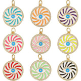 5 Pcs DIY Evil Eyes Necklace Pendants Candy Colors Charms Jewelry Findings