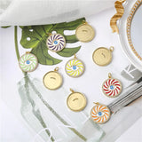 5 Pcs DIY Evil Eyes Necklace Pendants Candy Colors Charms Jewelry Findings