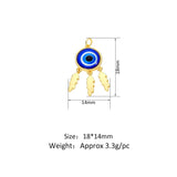Devil's Eye Necklace Bracelet Pendant DIY Jewelry Parts