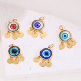 Devil's Eye Necklace Bracelet Pendant DIY Jewelry Parts