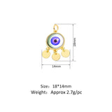 Devil's Eye Necklace Bracelet Pendant DIY Jewelry Parts
