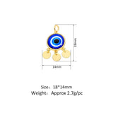 Devil's Eye Necklace Bracelet Pendant DIY Jewelry Parts