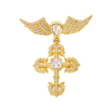 Cross Angel Wings Pendant Bracelet Necklace DIY Jewelry Making