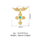 Cross Angel Wings Pendant Bracelet Necklace DIY Jewelry Making