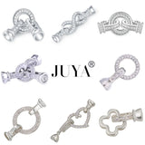 Cubic Zirconia Fastener Clasps Connectors for DIY Jewelry Making