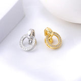 Cubic Zirconia Fastener Clasps Connectors for DIY Jewelry Making