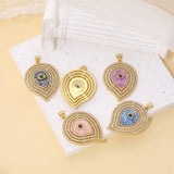 Water Drop Pendant Necklace Evil Eye Hollow Zircon Jewelry