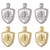 Copper Lion Shield Charms for DIY Jewelry Making
