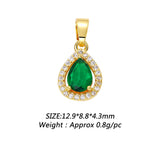Heart Shaped Diamond Water Drop Pendant Necklace