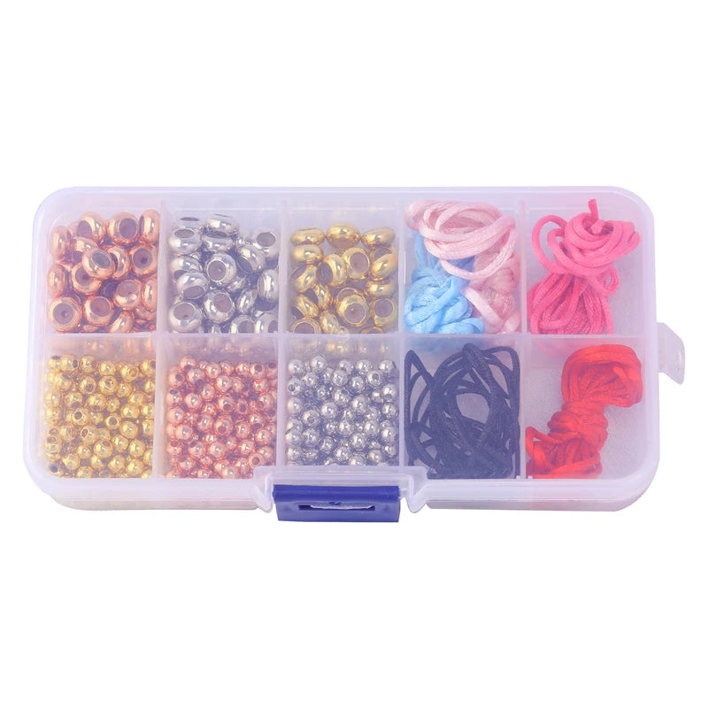 Red Rope Bracelet Making DIY Set for Kids Girls Gift