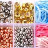 Red Rope Bracelet Making DIY Set for Kids Girls Gift