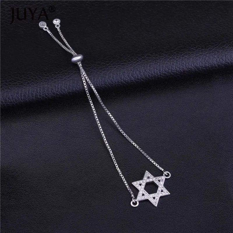 Evil Eye Cubic Zircon Rhinestone Charms for Bracelets DIY Jewelry Making