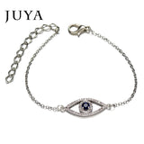 Evil Eye Cubic Zircon Rhinestone Charms for Bracelets DIY Jewelry Making