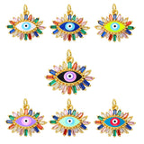 Copper Evil Eye Pendant Necklace Rope Chain Jewelry Gift
