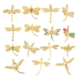 Colorful Zircon Insect Pendant Necklace Set