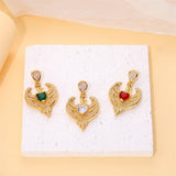 Egyptian Guardian Eagle Wings Zircon Love Pendant DIY Jewelry