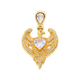 Egyptian Guardian Eagle Wings Zircon Love Pendant DIY Jewelry