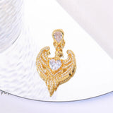 Egyptian Guardian Eagle Wings Zircon Love Pendant DIY Jewelry