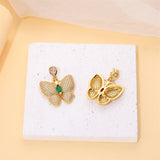 Sweet Zircon Butterfly Pendant Delicate Jewelry DIY Necklace Accessories