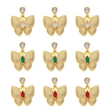 Sweet Zircon Butterfly Pendant Delicate Jewelry DIY Necklace Accessories
