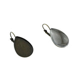 Polish Folk Art Patterns Tear water-drop Ear Clip Earrings FL76