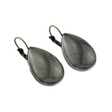 Polish Folk Art Patterns Tear water-drop Ear Clip Earrings FL76