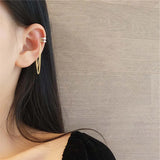 Long Tassel Ear Cuff Multilayer No Piercing Hook Clip Earrings for Women