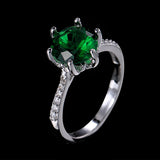 JY Large CZ Rhinestone Rings Bridal Wedding Ring AR103