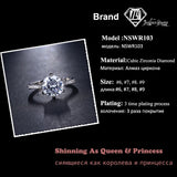JY Large CZ Rhinestone Rings Bridal Wedding Ring AR103