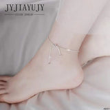 Sterling Silver S925 Snake Chain Bracelet Anklet Women Jewelry Gift