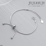 Sterling Silver S925 Snake Chain Bracelet Anklet Women Jewelry Gift