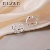 Sterling Silver S925 Ear Clip-Ons Earrings Cross Hypoallergenic Women Jewelry