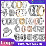 JZ2 Triple Band 199083c01 Ring For Woman 925 Sterling Silver