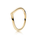 Princess Wishbone Ring 925 Silver Rose High Jewelry