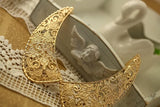 Vintage Retro Hollow Metal False Collar Necklaces For Women