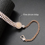 Zircon Chain Bracelets Charm Bangles Wedding Jewelry