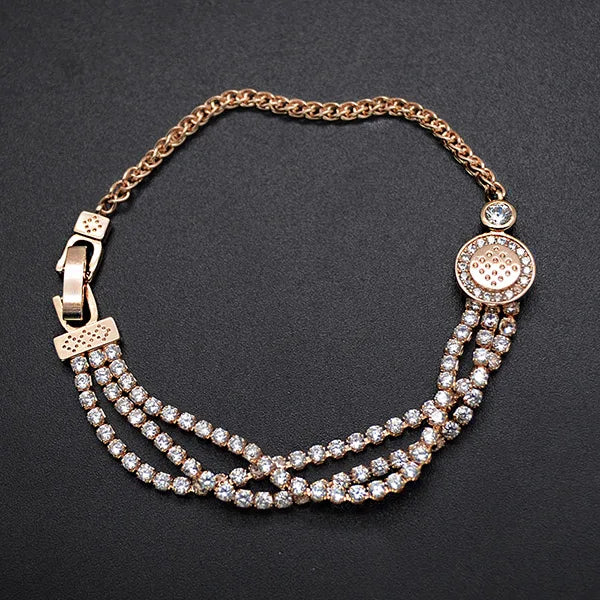 Zircon Chain Bracelets Charm Bangles Wedding Jewelry
