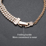 Zircon Chain Bracelets Charm Bangles Wedding Jewelry