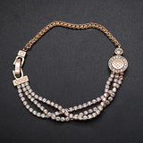 Zircon Chain Bracelets Charm Bangles Wedding Jewelry