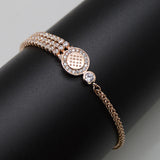 Zircon Chain Bracelets Charm Bangles Wedding Jewelry