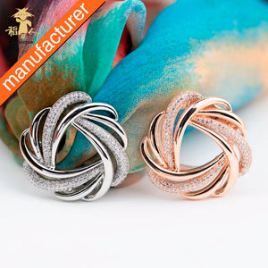 Tricyclic Scarves Buckle Women Jackstraw Scarf Clip
