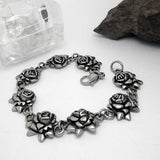 Vintage Old Rose Link Bracelet