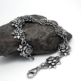 Vintage Old Rose Link Bracelet
