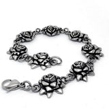 Vintage Old Rose Link Bracelet
