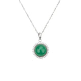 925 Silver Chalcedony Necklace Wedding Jewelry