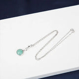 925 Silver Necklace Zircon Pendant Wedding Jewelry